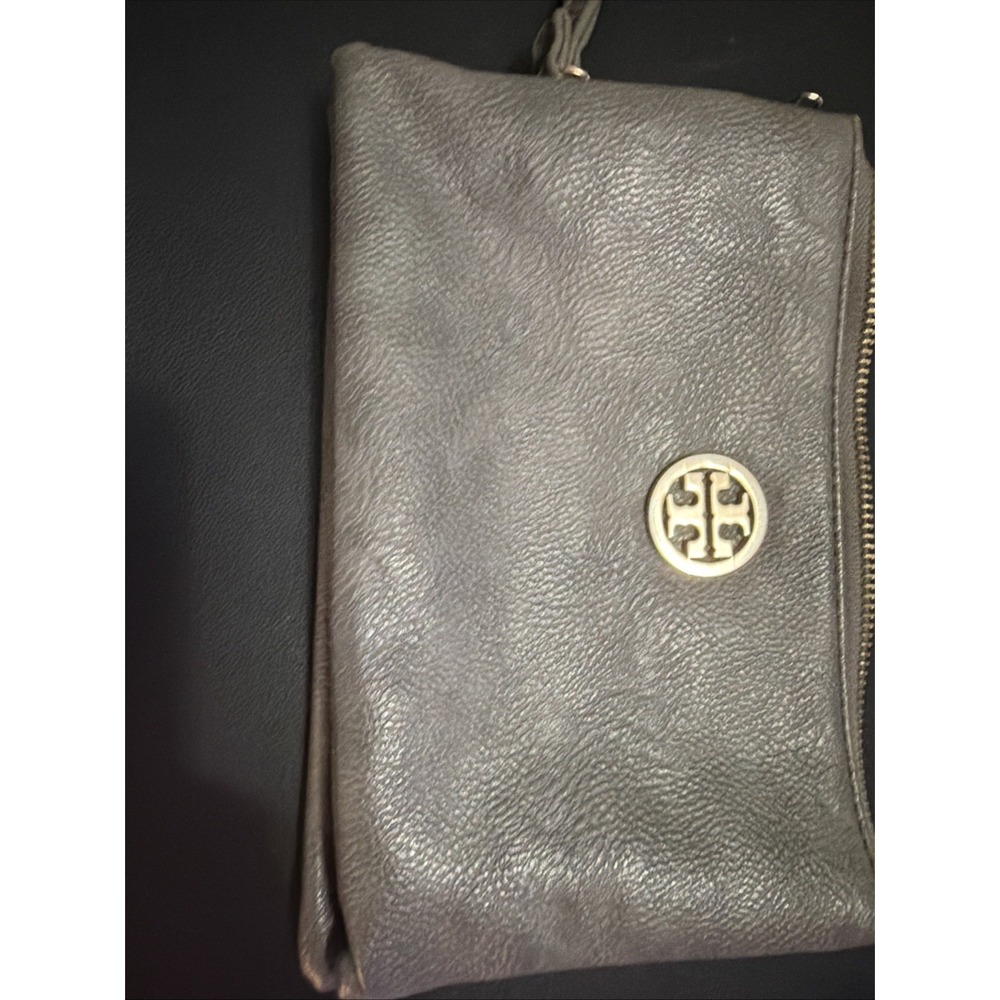 Tory Burch Amanda Wristlet Gray Inside Zipper Is Broken Some Wear!